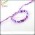 Geneva friendship bracelet hand knitted cotton fine pattern Bracelet