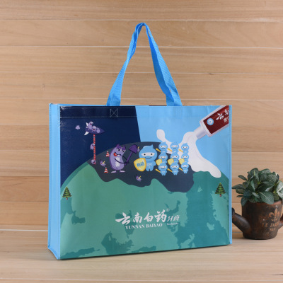 Factory Customized Eco-friendly Shopping Gift Coated Non-Woven Fabric Bag Printable Logo Non-Woven Advertising Gift Bag