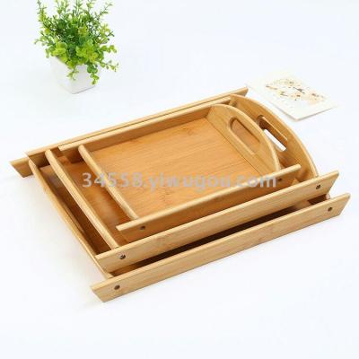 Bamboo tray, Rectangular plate fruit bamboo tea tray