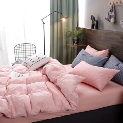 Washed Cotton Cotton Bedding Raw Materials Non-Printed Double Good Products Spring and Autumn Foreign Trade Simple Home Textile