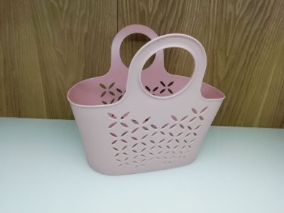 Sell soft PE plastic hand basket kitchen store basket vegetable basket fruit basket stock basket