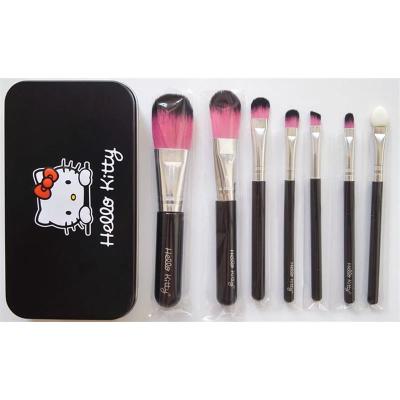 7 Iron Box Makeup Brushes Black Hello Kitty Makeup Brushes