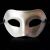 Halloween party flat head half face electroplating mask