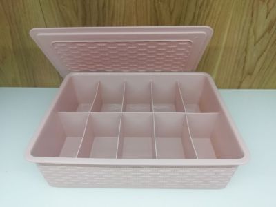 Plastic 10 boxes for storage socks for clothing wardrobe drawers for storage boxes