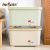 J35-MT1202 Huimei 18L Covered Clothes Plastic Storage Box with Wheels