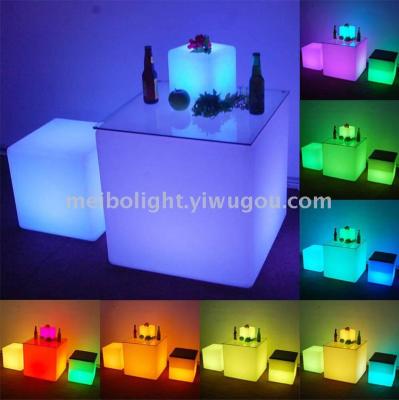 LED light furniture bar club light table negotiation table chair combination round table family