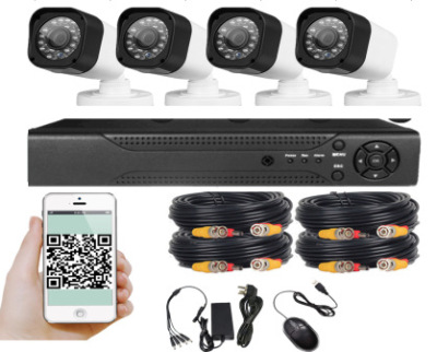 HD DVR Camera Set Surveillance Video Recorder Camera Waterproof Bullet Camera Foreign Trade Wholesale Cross-Border E-Commerce