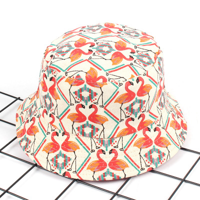Flamingo hat canvas hat