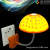 Light controlled night lamp, colorful mushroom lamp, LED night lamp, luminous wall lamp, avatar mushroom lamp