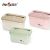 J35-MT1203 Huimei 30L Covered Clothes Plastic Storage Box with Wheels