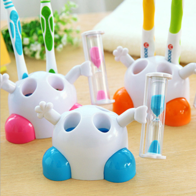 Cartoon hourglass toothbrush holder 