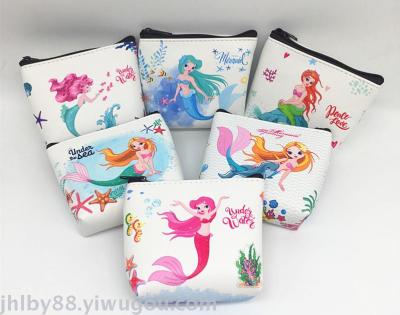 Manufacturer direct-sales digital printing mermaid wallet small wallet