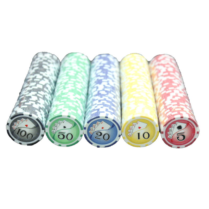 Chip mahjong poker 11.5G small six - point digital chip chip accessories manufacturers direct