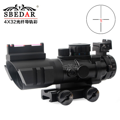 Little conch 4X32 fiber-optic rail red, green and blue light sight