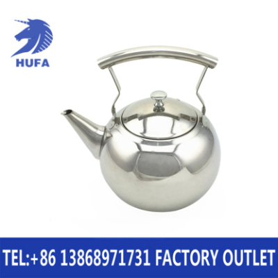 1l1.5l2l Stainless Steel Kettle Craft Pearl Pot with Strainer Teapot