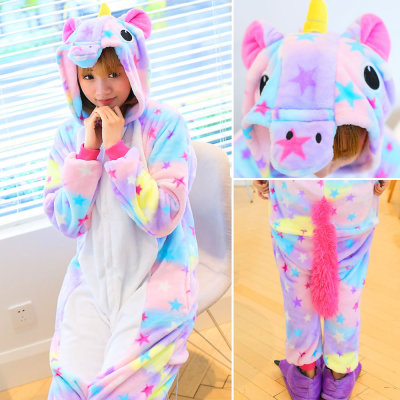 Flannel unicorn pajamas