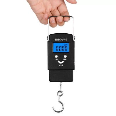 Factory direct selling portable mini hand scale electronic weighing 50kg with backlight luggage scale 