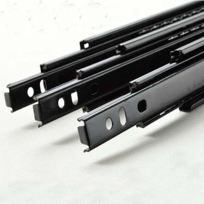 3008 three ball bearings silent track cabinet drawer damped steel ball guide rail furniture hardware 