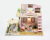 Hongda diy doll house creative building sandbox model pink dai attic