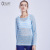 New 2018 fast dry simple stripe multi-color outdoor sports long sleeve breathable fitness sports casual T-shirt woman