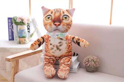 Express simulation cat doll pillow 3 d printing be hilarious three - dimensional pillow back pillow plush toys