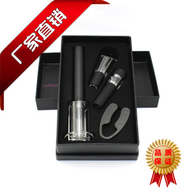 Pneumatic Bottle Opener Four-Piece Wine Set Suit Wine Corkscrew Gift Box Wholesale Customization