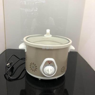 Electric cooker white porcelain pregnant baby mini sweet soup slow cooker