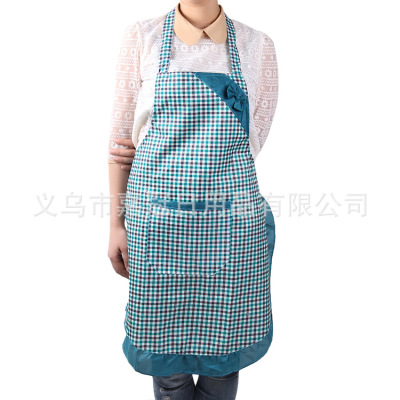 Foreign trade Korean version polyester bowknot apron kitchen supplies simple modern fashion new Foreign trade dirt resistant