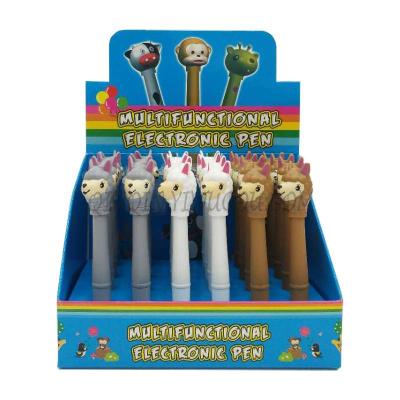 Cartoon craft pen alpaca stylus lamp pen advertising gifts