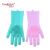 Manufacturer direct shot douyin dishwashing device with brush head non - slip household gloves waterproof insulation silicone gloves