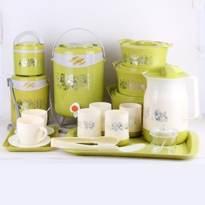 The 18 - piece teapot set has various practical and convenient style for keeping warm lunch box and cold kettle