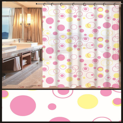 PE printing shower curtain 2 silk personalized pattern design support to sample custom-made manufacturer direct sale