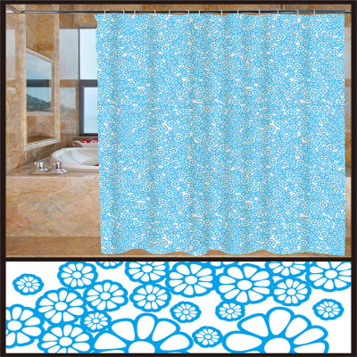 Foreign trade original single export PE shower curtain 2 silk crimson pattern can be chosen to support customized