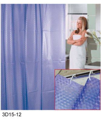 Creative bathroom curtain depth square cube changing 3D shower curtain
