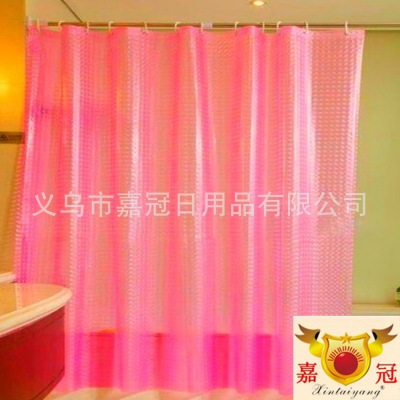 Creative transparent shower curtain ring PVC curtain o-hook environment-friendly material with thick bubble shell