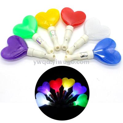 Electronic Glow Stick Concert Colorful Glow Stick Heart-Shaped Glow Stick Charity Party Love Glow Stick