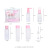 Packaged multiple pieces skin care products portable small sprayer bottle empty makeup bottle water spray bottle