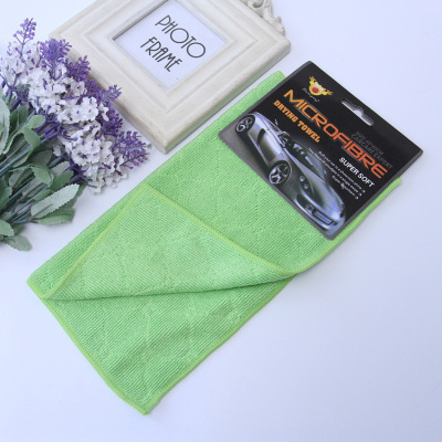 Super fine fiber plain diamond lattice towel thickened with sweat and odor-free color foreign trade exports