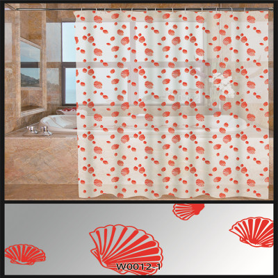 PE printing shell two silk shower curtain foreign trade exports can be issued to order