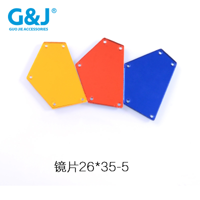 Lens 26*35-5 pentagonal cut clothing lens PCPV resin lens glitter