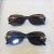 The new lady stone mirror tan crystal sunglasses
