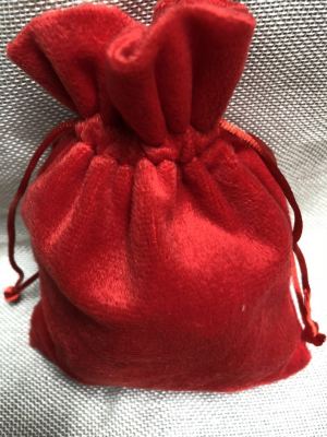 Plush pouch pocket jewellery suede pouch