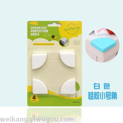 Color children's anti collision angle / high quality silicone rubber protection angle /L type protection angle 