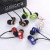Jhl-re063 in-ear headphones universal straight through headphones heavy bass headphones voice call line control earplugs.