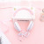 Jhl-td903 cute big headset fluffy candy-colored bows cat ears warm equipment.