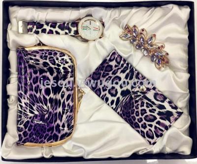 JESOU 2018 fashion gift set leopard print ladies purse gift box cheap and fine