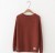 Winter new women's round neck pullovers women's solid color bottom knit sweater long sleeve blouse