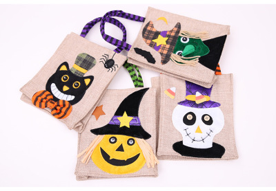 Creative Halloween gift bags children's candy bag with pumpkin black cat skeleton witch