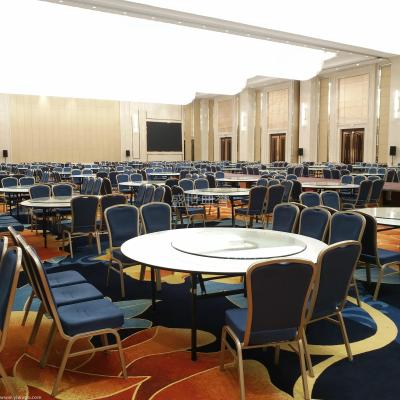 Shanghai five-star hotel banquet furniture resort hotel banquet tables and chairs aluminum alloy dining chairs