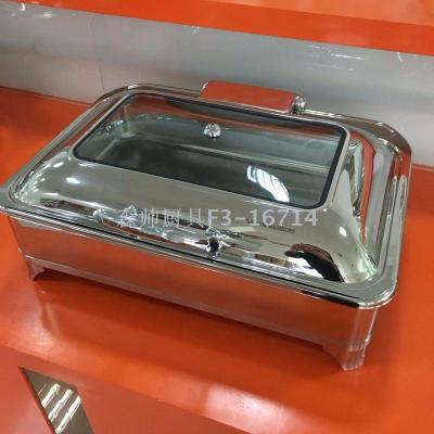 Buffet Stove Stainless Steel Maintaining Furnace Square Flap Visual Hydraulic Buffet Stove 